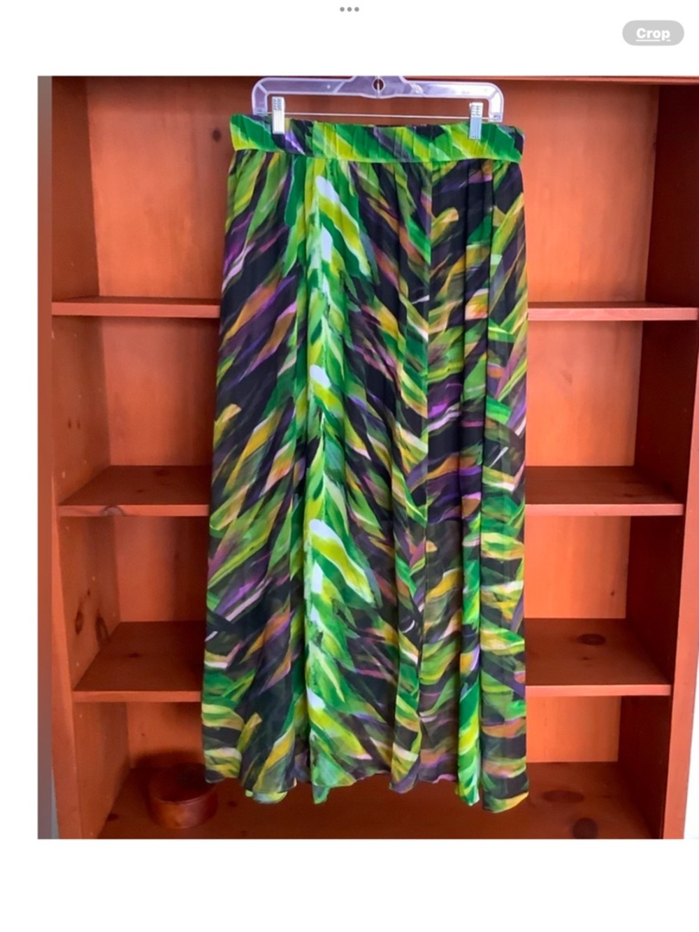 LANE BRYANT:  Tropical Leaf-Print Maxi Skirt